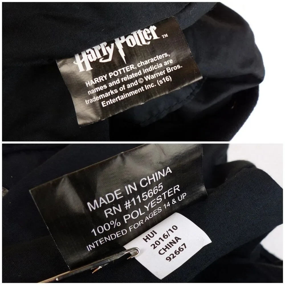 Harry Potter Chibi Card Hobo Bag Shoulder Tote Purse Black Multicolor 18x12